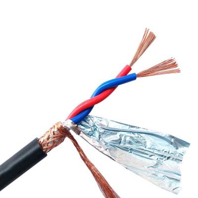 China Overhead High Quality Industrial RS485 / RS422 / RS232 Control Signals Twisted Cables 2Core 0.3 Wire Cable Shielded Flexible Electrical Wires for sale