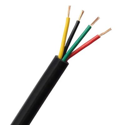 China AVVR 4Core 0.3Mm Overhead Flexible Building Wire For Installation Power Signal Control Electrical Cable Price Copper Wires And PVC Cables for sale