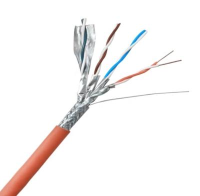 China Fast Speeding Cat7 cat8 Network Cable Shielded High Speed ​​Solid Flat Internet Lan Computer Ethernet Cable for sale