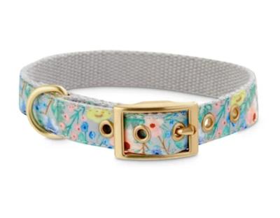 China Watercolor Garden Padded Dog Collar for sale