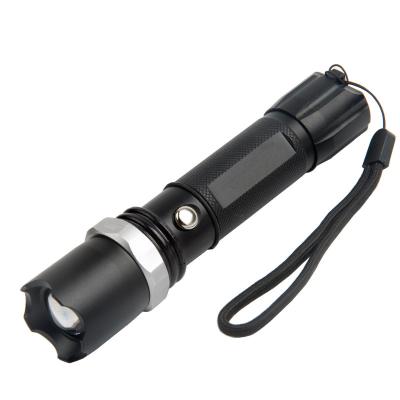 China New Emergency Zoom Rechargeable LED Flashlights Telescopic Outdoor Long Range Climbing Lighting for sale