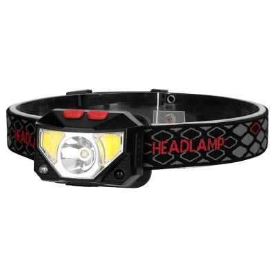 China 8 Modes Motion Sensor Lamp Headlamp Waterproof Headlight LED Waterproof Flashlight Rechargeable Headlamp With Red Light for sale