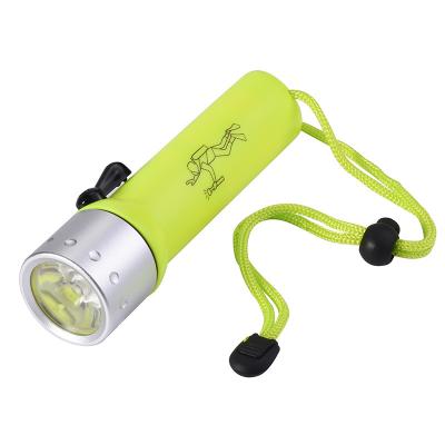 China Emergency Manufacturers Wholesale Outdoor Waterproof Plastic Dive Torch Light Underwater Diving Led Flashlight for sale