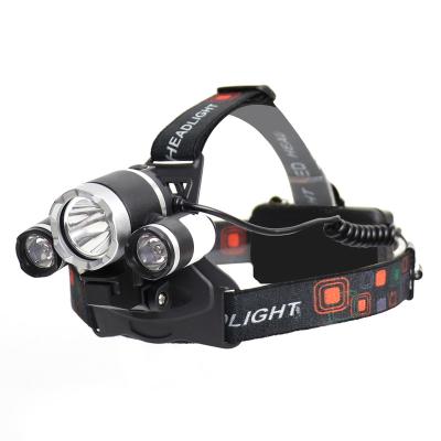 China Wholesale Portable Powerful Waterproof Rechargeable USB Boom Head Lamp Four Modes Led Lamp Torch Head Headlamp Backup for sale