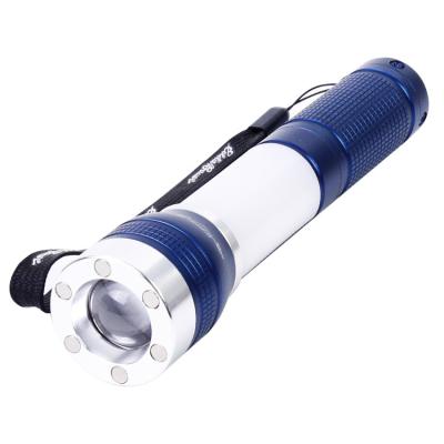 China Factory Sales Portable Emergency Zoomable LED Torch Waterproof Working Lightweight Aluminum Flashlight With Magnet for sale