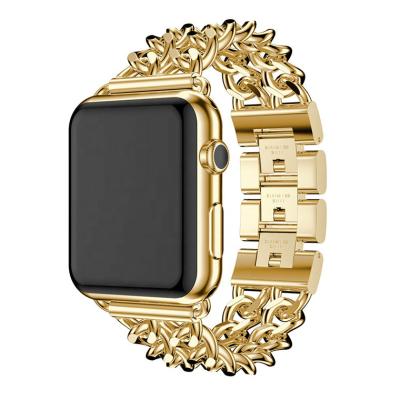 China 2021 Hot Luxury 42mm Portable Stainless Steel Metal Quick Release Smart Watch Band for sale