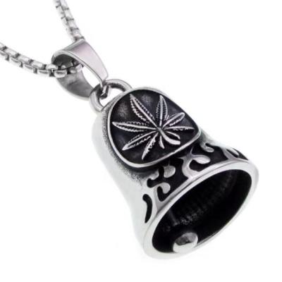 China FASHIONABLE Cyclist Factory Direct Sales Mens Jewelry Bell Pendant Silver Stainless Steel Bell Pendant for sale