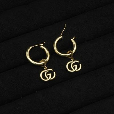 China FASHIONABLE custom GG earrings channel earrings gold plated 2021 fashion earrings trend for sale