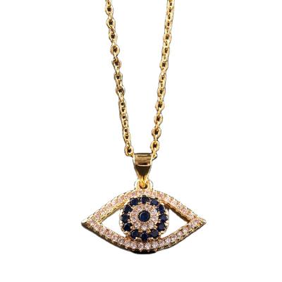 China 2022 Newest Quality Essential Oil Necklace Eye Pearl Enamel Gold Fashion Jewelry Set Necklaces Jewelry Designs for sale