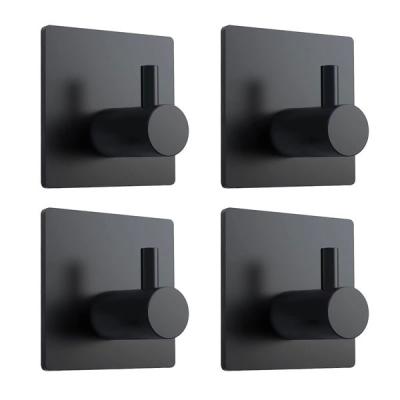 China Adhesive Heavy Duty Waterproof Bathroom Shower Wall Towel Hooks Stainless Steel Kitchen Self Adhesive Sticky Hooks for sale