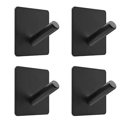 China Non-Punching Heavy Duty Stainless Steel Sticky Hangers Wall Hooks Adhesive Hooks for sale