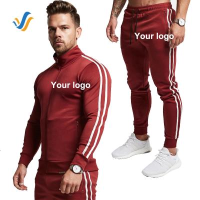 China Slim Fit Logo Hoodies Joggers Suits Mens Sweatsuit Breathable Fitness Custom Gym Sweatsuit Sets For Men for sale