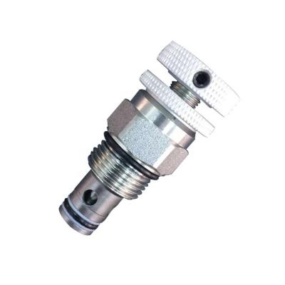 China Carbon Steel Custom Design Hydraulic Screw-in Cartridge Valves NV08-20 Needle Valve for sale