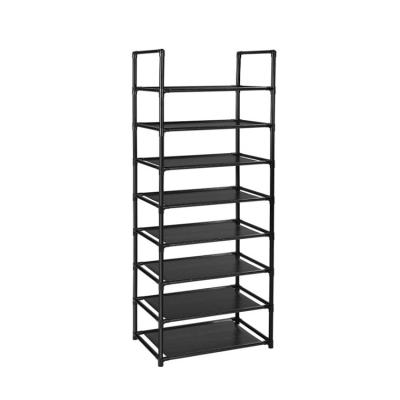 China Storage 8 Tier Shoe Rack 16 Sturdy 20 Pair Shoe Shelf Custom Wooden Display Racks for sale