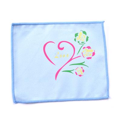 China Logo Microfiber Glasses Cleaner, Customized Printing Microfiber Glasses Cloth Cloth 15*18cm for sale