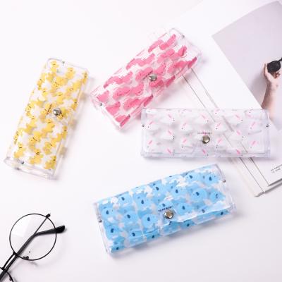 China Fashionable Wholesale Light Weight Clear Soft .eco-friendly PVC Sunglass Case for sale