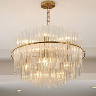 China Wholesale Post-modern Simple Elegant Home Hotel Pendant Lamp Large Modern Crystal Chandelier Dining Room for sale