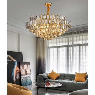 China Modern Creative Simple Luxury Crystal Chandelier Kitchen Decoration Hanging Light For Dining Room for sale