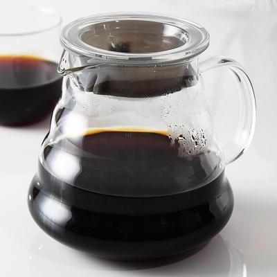 China WITH LID Maker Handmade Utensil Coffee Cloud Pot Coffee Slice Glass Pot Pour Over Coffee Pot For Family Use for sale