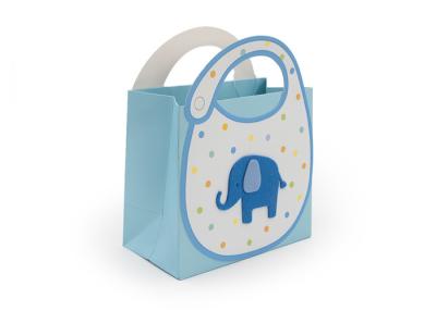 China Cute Handmade Paper Gift Bags Unique Elephant Design With Paper Handle for sale