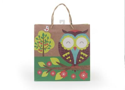 China Foldable Biodegradable Present Paper Bag / Large Brown Paper Gift Bags for sale