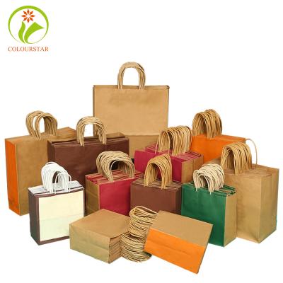 China Bolsas de papel de papel del bolso que hace compras ISO9001 Brown Kraft de Pantone 157g Kraft en venta