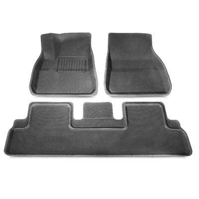 China 3d carpet car mats custom branded strip 5d dust proof universal leather car floor mats for sale