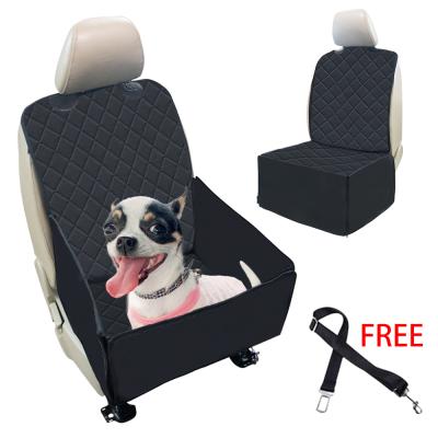 China 2020 Travel Hot Dog Car Front Seat Cover Pet Hammock Mat Pet Booster Car Seat For Travel for sale