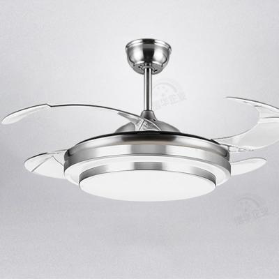 China Modern high quality 72W modern luminous led light lamp remote control ceiling fan body led ceiling fans light for sale