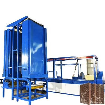 China Energy Saving Evaporative Cooling Pad Production Line Honeycomb Pad Making Machine for sale