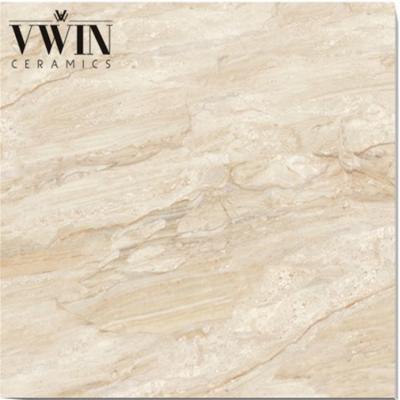 China Large Jade Marble Floor Tiles 1000x1000mm Beige Porcelain For Living Rooms 1m x 1m Vitrifid Floor Tiles for sale