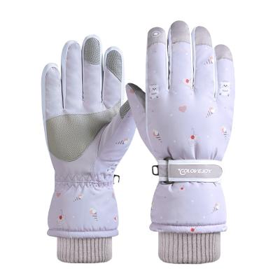 China Touch Screen Outdoor Snow Waterpoof Motorcycle Snowboard Winter Waterproof Women Ski Gloves for sale