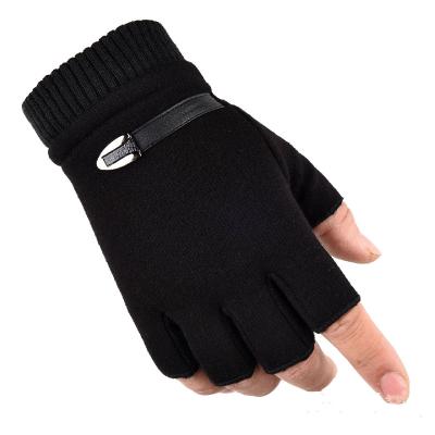 China Modern Winter Half Finger Cycling Gloves Waterproof Reflective Shockproof Bike Riding Gloves Bicycle Glove for sale