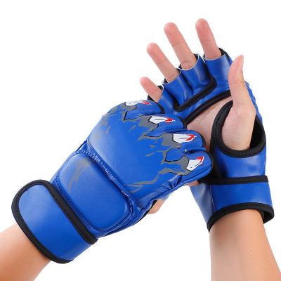 China Adult Sandbag Boxing Gloves Comfortable Thickened Half-Finger Fighting Gloves for sale