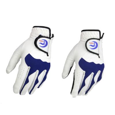 China Breathable High Quality Customized Fit For Men Grade Cabretta Leather Golf Gloves for sale