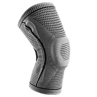 China Knee Support Sleeve Compression Sports Adult Knitted Elastic Nylon Knee Brace for sale