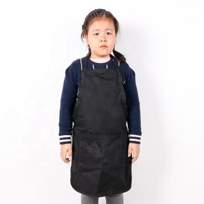 China ChangRong Durable Custom Adjustable Recycled Polyester Cotton Cooking Kids Children's Apron for sale