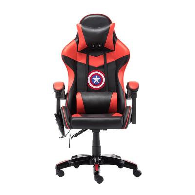 China Customized Modern Extendable Ergonomic PC Gaming Chair with Lumbar Support massage Te koop