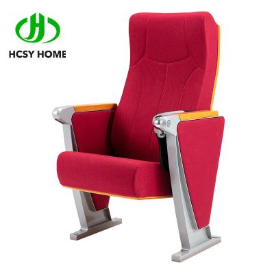 China 2022 New style P632-4 auditorium chairs with writing pad concert hall factory price fabric auditorium seating seat for sale