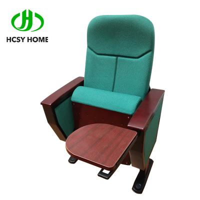 中国 High Quality Fabric Chairs Church Auditorium Chair For Auditorium With Writing Pad 販売のため