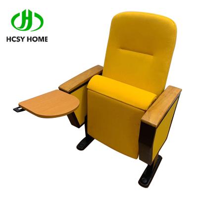 中国 auditorium chair manufacturer China church chairs auditorium metal church chair With writing Pad 販売のため