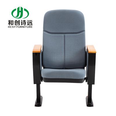 China HCSY School Auditorium Chair Church Auditorium Chair With Writing Pad for sale