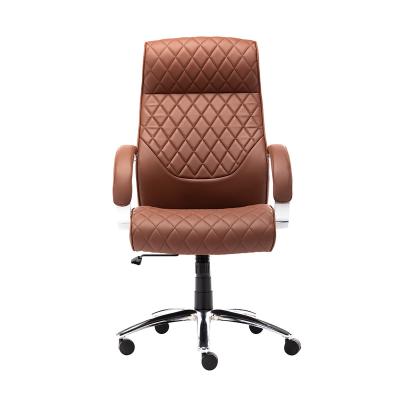 China Classic Design Leather Office Swivel Chair Rolling Rotating Boss Office Chair for sale