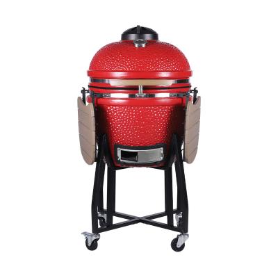 China Easily Assembled 22 24 Inch Classic Kamado Grill BBQ Egg Joe Garden Sets Outdoor Wooden Pellet Charcoal Rotisseries Kitchen Ceramic BBQ Grill for sale