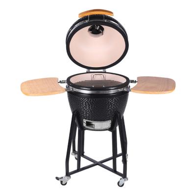 China Easily Assembled 18 21 24 25 Inch Poland Small Charcoal BBQ Grill Pizza Kamado Smokeless Ceramic Grills for sale