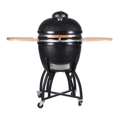 China Factory Easily Assembled Best Wholesale Portable Ceramic Kamado 21 Inch BBQ Charcoal Grill Smoker Oven for sale