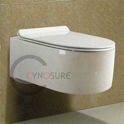 China Cheap Modern Bathroom One Piece Wall Mounted Ceramic Sanitary Ware Cistern Hidden Square Wall Hung Toilet for sale