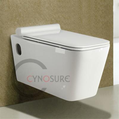 China Concealed Slim Plastic Tank Seat Covers For WC HOT SALE GRADE A WALL HANGED TOILET! China Vitreous China Sanitary Ware for Wholesale/OEM for sale