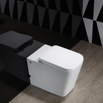 China Automatic Operation Smart Tornado Tankless Ceramic Rimless Flush Floor Toilet Concealed Tank Smart Toilet for sale