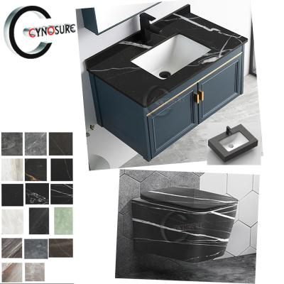 China Hot Selling Marble Concealed Cistern Toilet And Basin Finish Set for sale